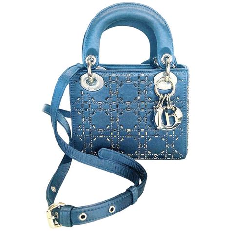 dior black rhinestone clasp bag|blue dior handbags.